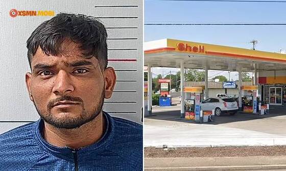 Meer Patel, nhân viên trạm xăng Shell ở Murfreesboro, bị bắt. Ảnh: Rutherford County Sheriffs Office